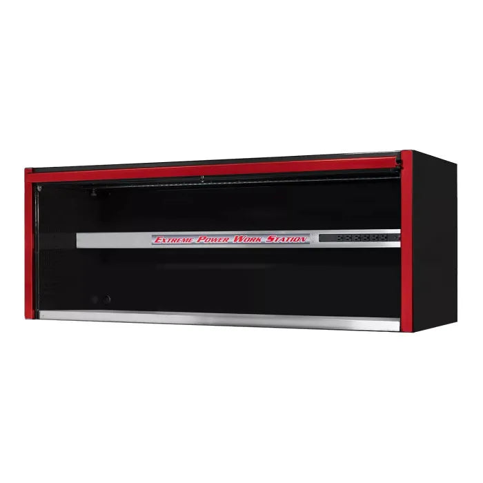 Extreme Tools EXQ Pro Series 72" Extreme Power Workstation Hutch Black with Red Accents