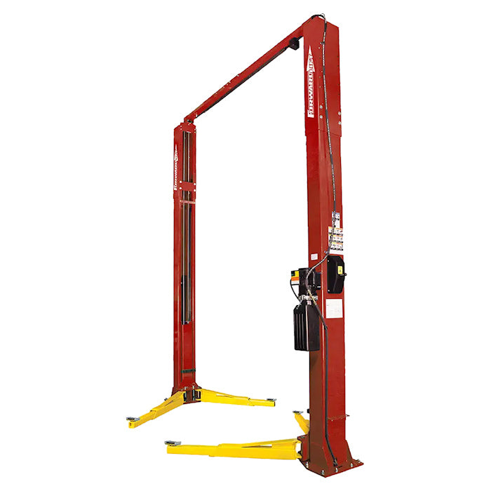 Forward Lift F12N301178" Two Post Lift 12,000 lbs. Capacity ALI Certified in Red