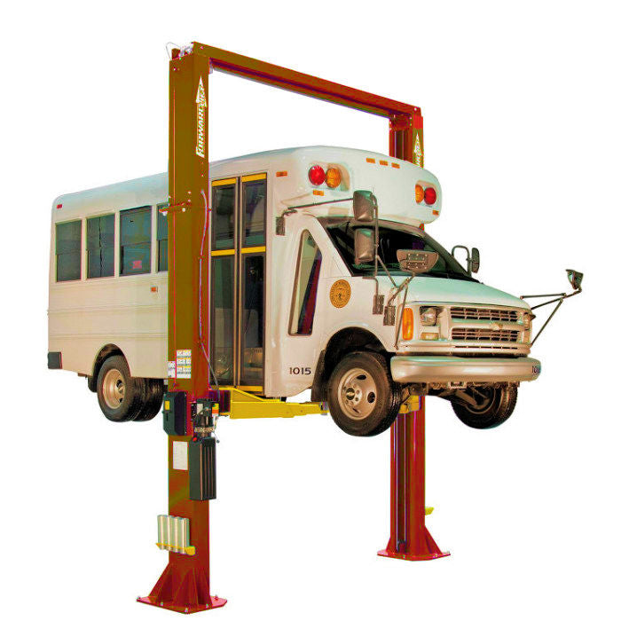 Forward Lift DP18PN001 Premium Heavy-Duty Two Post Truck Lift ALI Certified in Red