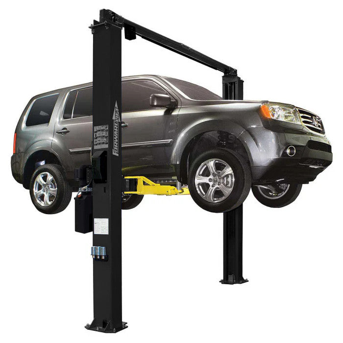 Forward Lift I10 Two Post Lift 10,000 lbs. Capacity Symmetric Columns, Direct Pull, Clear Floor ALI Certified in Black