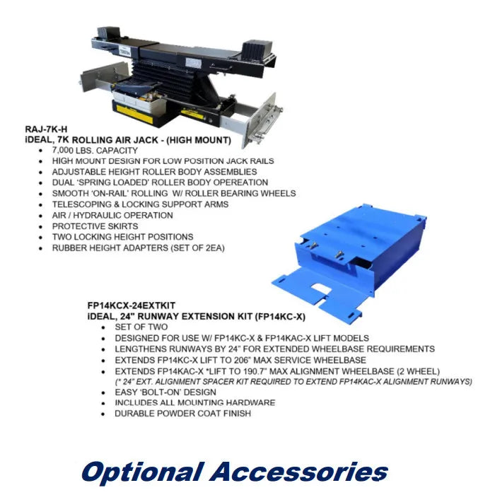 iDEAL FP14KC-X Optional Accessories
