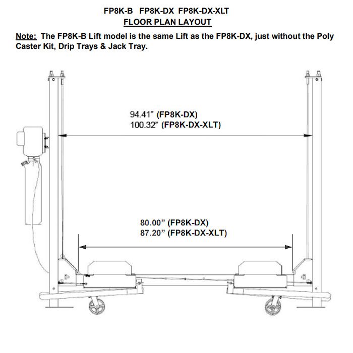 ASEplatinum WH8K-DX-XLT Dimensional Drawing