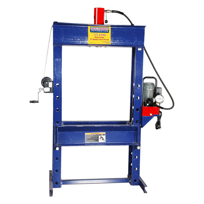 Hein-Werner HW93402 55 Ton Electric Hydraulic Shop Press