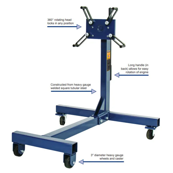 Hein-Werner HW93778 Engine Stand Features