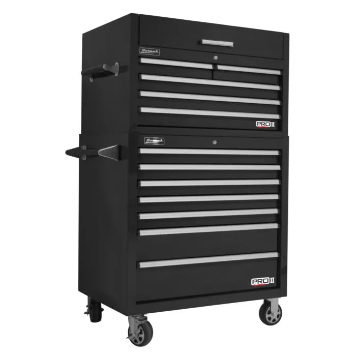 Homak PRO II 36" Top Chest and Rolling Cabinet Combo