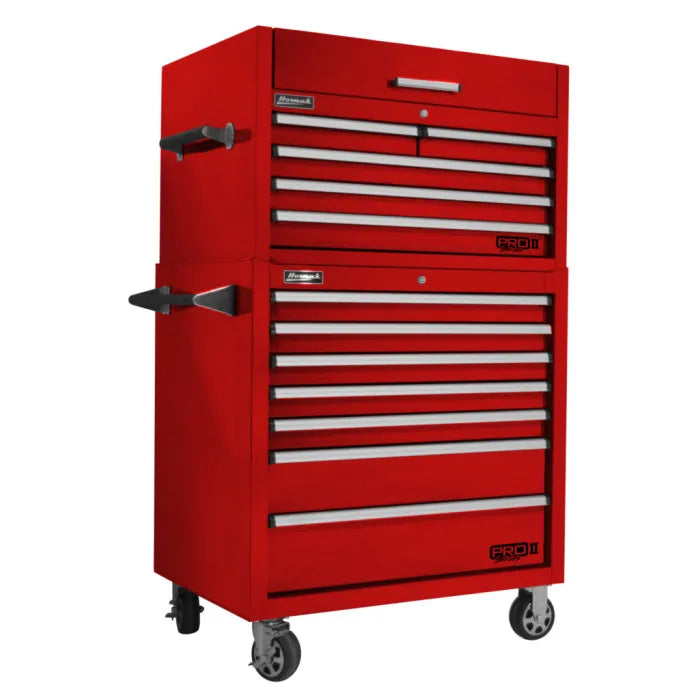Homak PRO II 36" Top Chest and Rolling Cabinet Combo