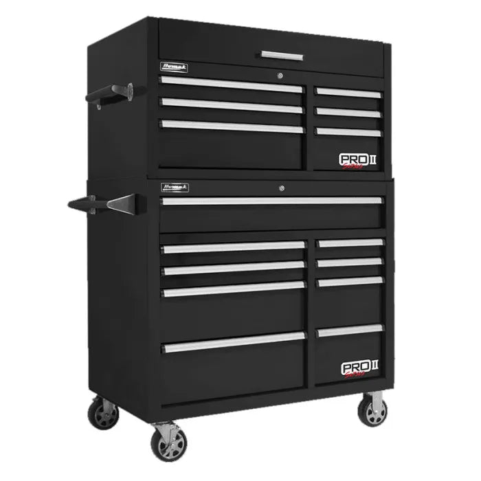 Homak PRO II 41" Top Chest and Rolling Cabinet Combo