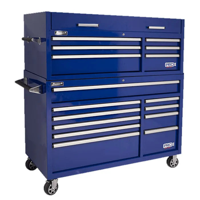 Homak PRO II 54" Top Chest and Rolling Cabinet Combo