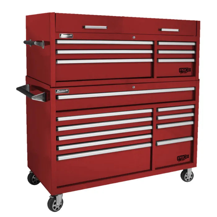 Homak PRO II 54" Top Chest and Rolling Cabinet Combo