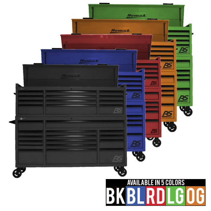 Homak RS PRO 72" Top Chest and Rolling Cabinet Combo