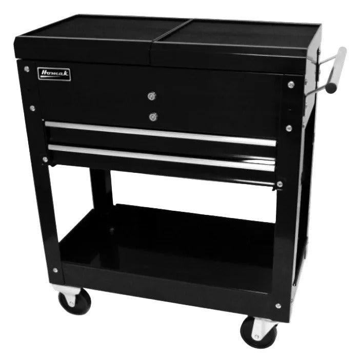 Homak Pro Series 27" Two Drawer Slide Top Service Cart