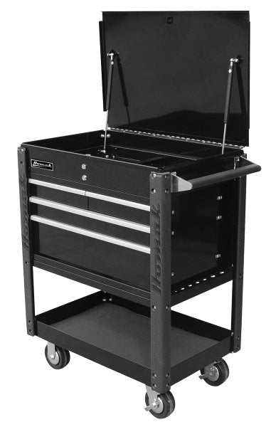 Homak Pro Series 35" Four Drawer Flip Top Service Cart