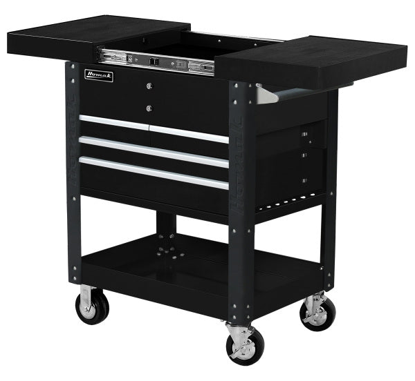 Homak Pro Series 35" Four Drawer Slide Top Service Cart