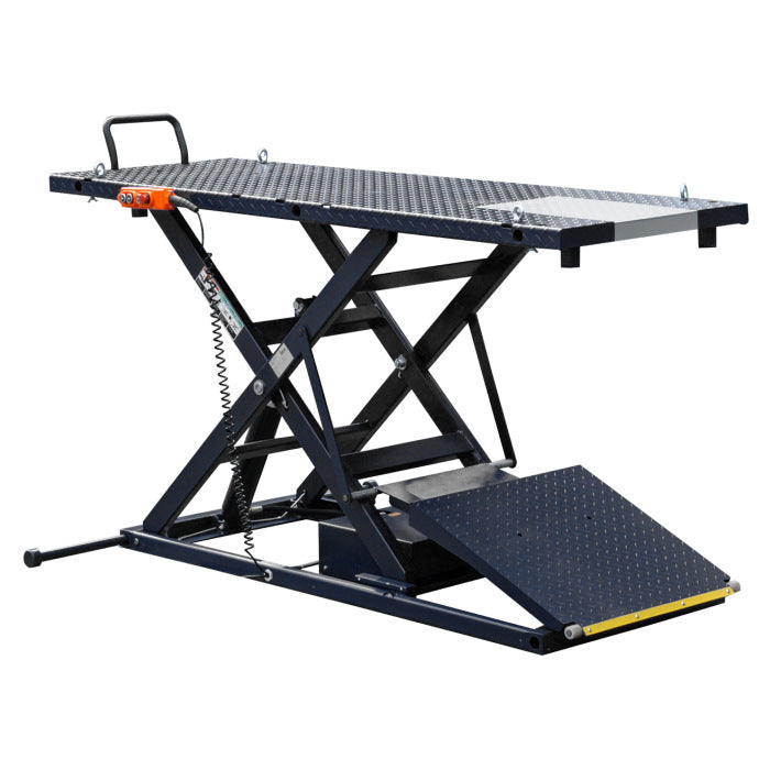 iDEAL M-2200IEH-XR Pro Series Power Sport Motorcycle Lift in Black