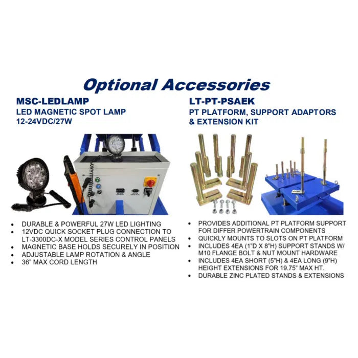 iDEAL LT-PT3300DC-X Powertrain Lift Table Tilt Platform