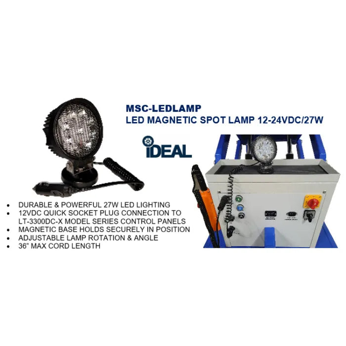 iDEAL MSC-LEDLAMP Magnetic LED Spot Lamp Features