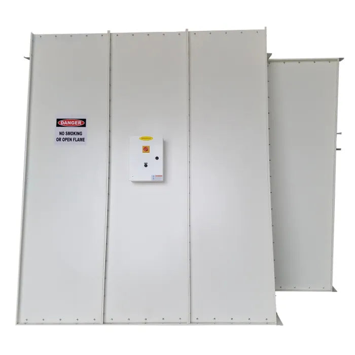 iDEAL PSB-AFOFB1388-AK-3PH Open Front Paint Spray Booth Side View