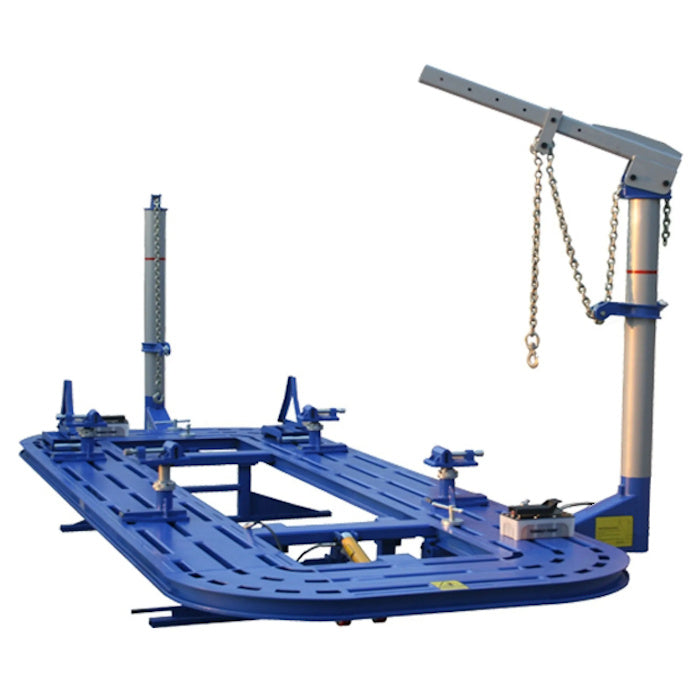 iDEAL FR-77-20 Tubular Platform Frame Rack Machine 20' Hydraulic Tilt-Deck Clear-Floor Frame Straightener