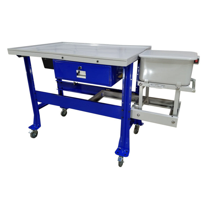 iDEAL PTDT-PW-1000 Premium Tear Down Table & Parts Washer in Blue