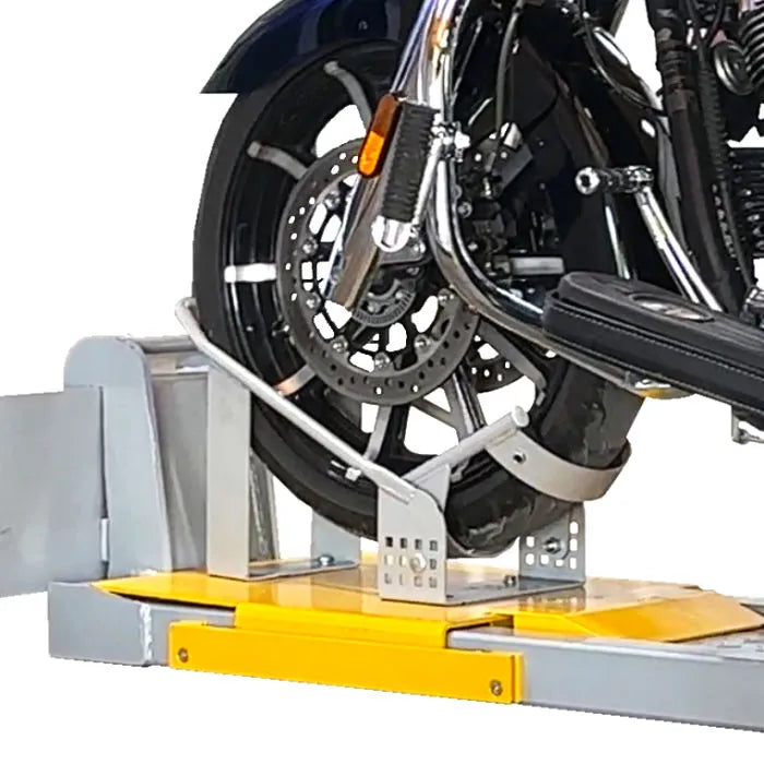 iDEAL Motorcycle M-Chock & Base Plate Kit Front-Loading