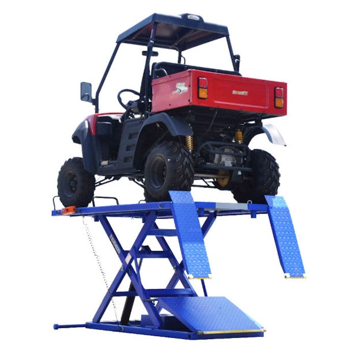 iDEAL A-2200IEH-XR Pro Series Power Sport ATV Lift Available in Blue or Black