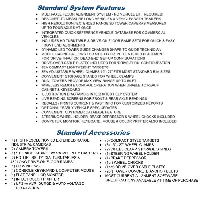 iDEAL IWA-60-8500-HD-K Features and Standard Accessories