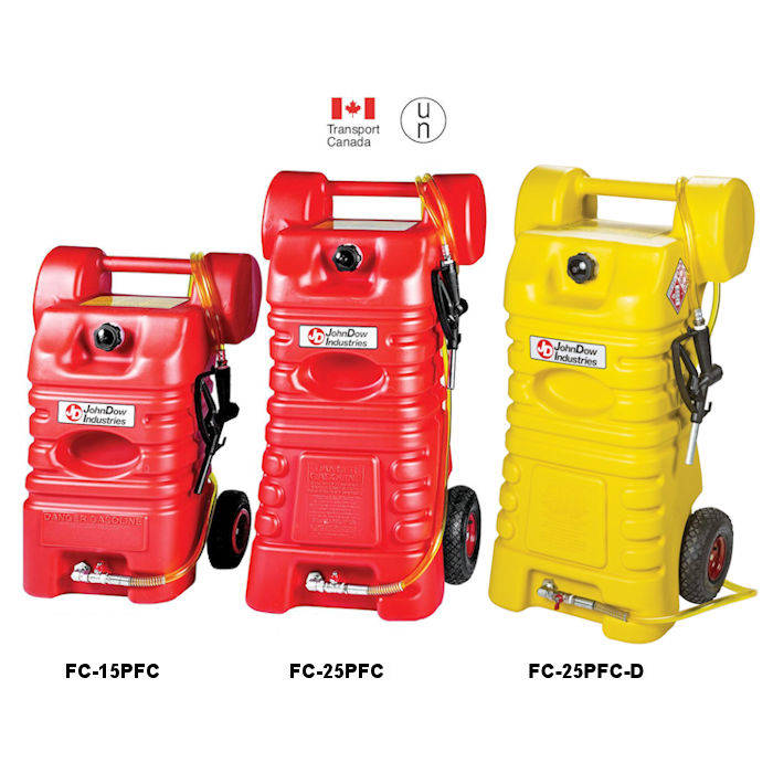 JohnDow Portable Poly Fuel Caddies 