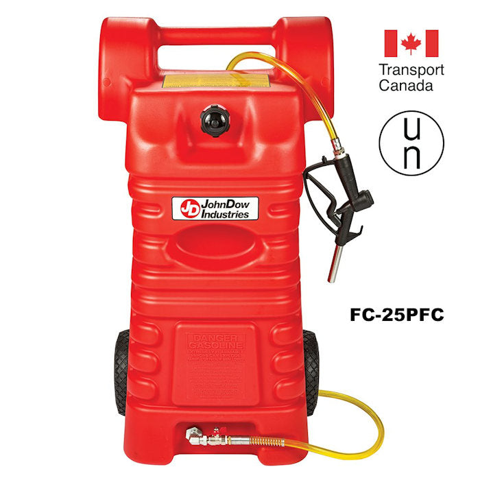 JohnDow FC-25PFC 25-Gallon Portable Poly Gas Caddy 