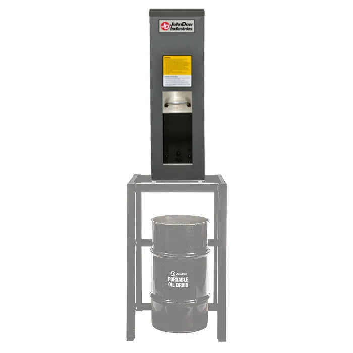JohnDow HDC-150-94 Heavy-Duty Oil Filter Crusher Stand And Drum Sold Separately