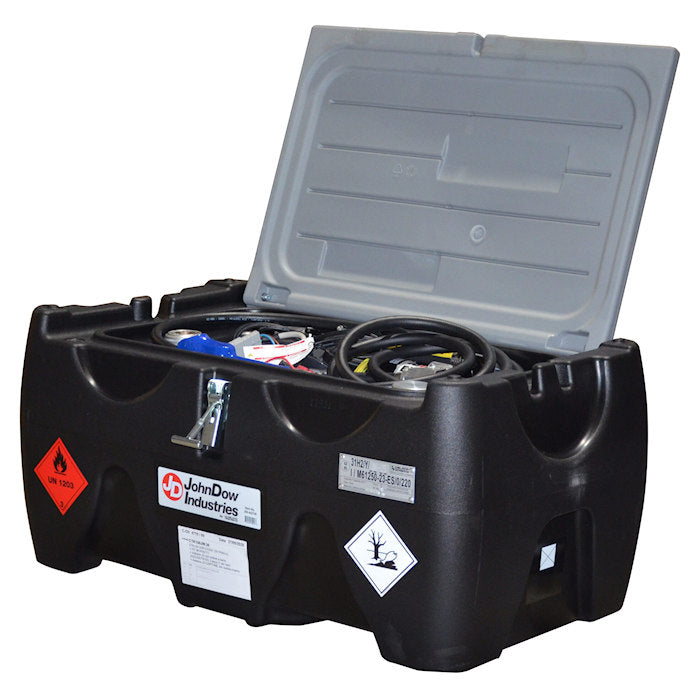 JohnDow JDI-AGT40 Low-Profile Gasoline CarryTank Lid Open 