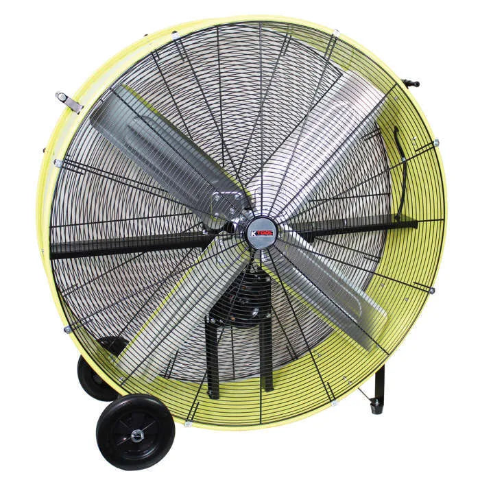 K Tool KTI77742 42" Heavy-Duty Portable Drum Fan in Yellow