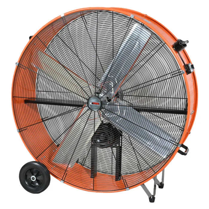 K Tool KTI77742 42" Heavy-Duty Portable Drum Fan in Orange