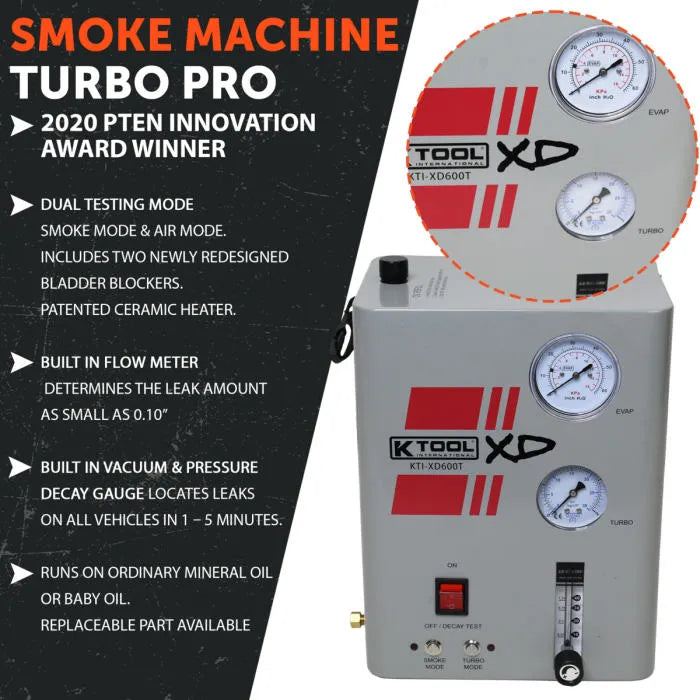 K-Tool KTIXD600T Smoke Machine Turbo Pro