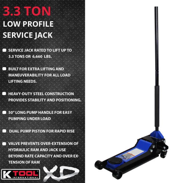 K Tool KTIXD63133 Low-Profile Service Jack