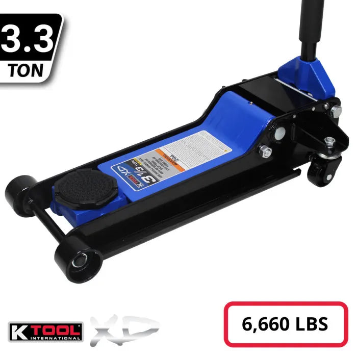 K Tool KTIXD63133 Heavy-Duty Low-Profile 3.33 Ton Floor Jack K Tool KTIXD63133 Heavy-Duty Low-Profile 3.33 Ton Floor Jack