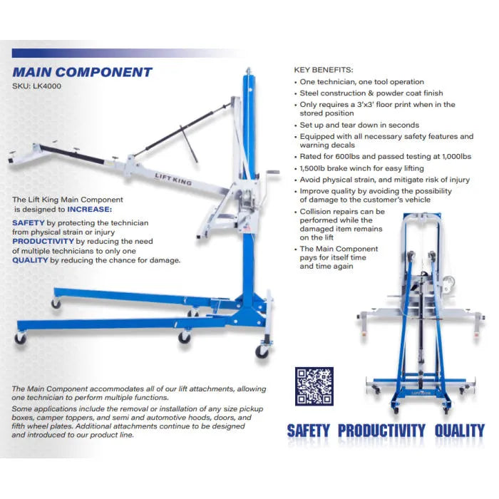 Lift King LK4000 Main Component Features