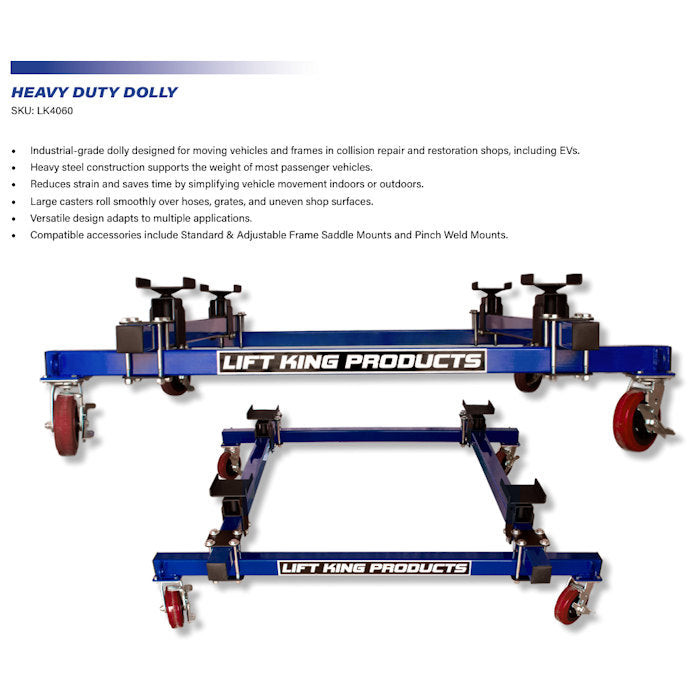 Lift King LK4060 Heavy Duty Vehicle Dolly Features 