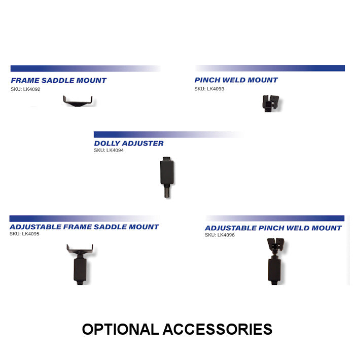 Lift King LK4060 Heavy Duty Vehicle Dolly Optional Accessories 