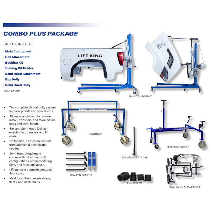 Lift King LKCBP Light & Heavy Duty Combo Plus Package Features 