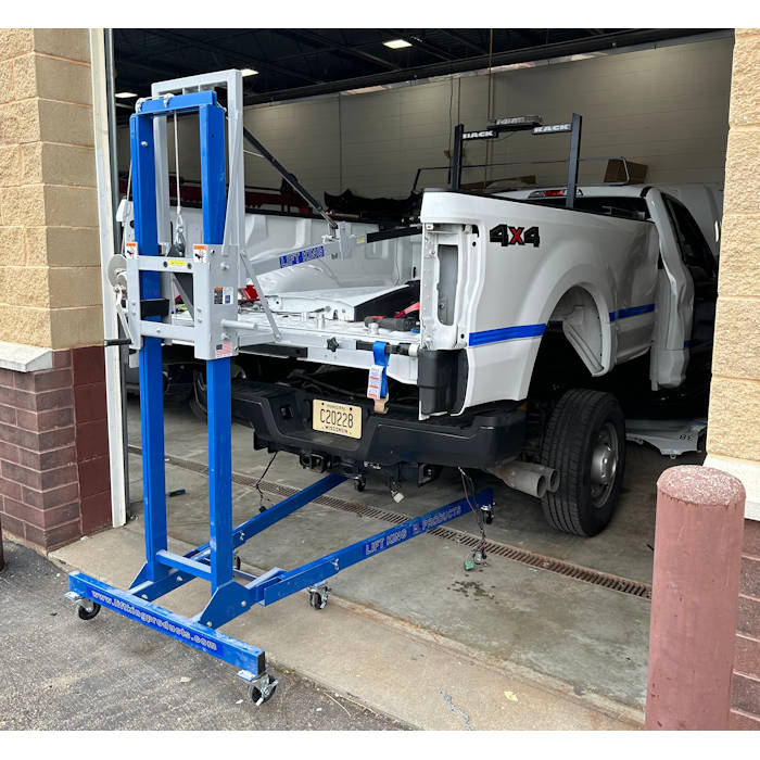 Lift King Main Component & Box Attachment In Use 