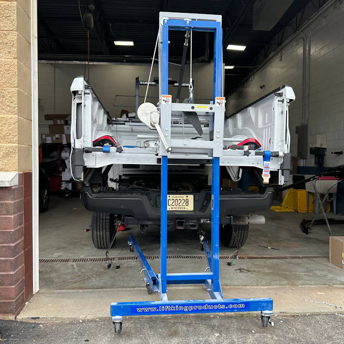 Lift King Main Component & Box Attachment In Use 