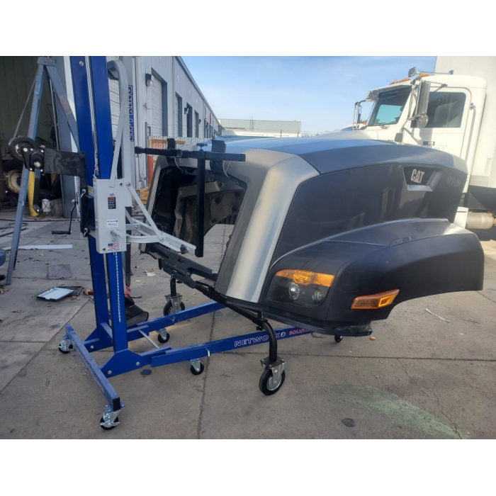 Lift King LK4037 Semi Hood Attachment In Use
