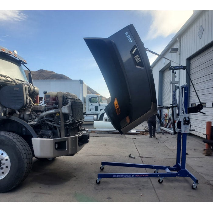 Lift King LK4037 Semi Hood Attachment In Use