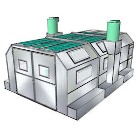 M1M Side Downdraft Paint Booth with Filter Top M1M Side Downdraft Paint Booth with Filter Top