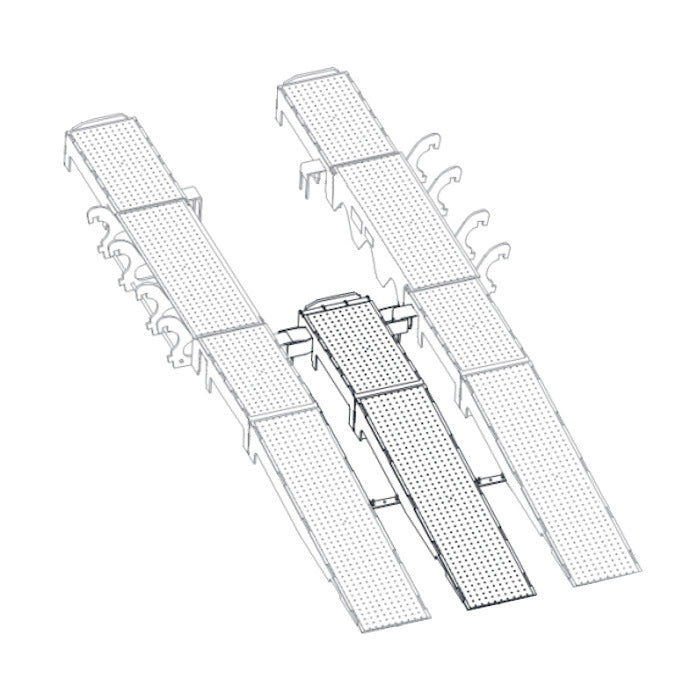 MAHLE CAD-FL3 3rd Wheel Ramp For Fork Lift Adapter 15,000 lbs. System Capacity