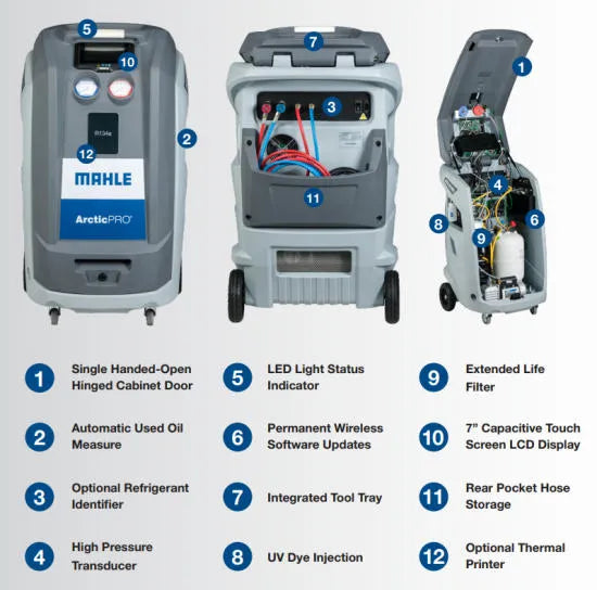 クーラー MAHLE ACX2180 ArcticPRO R134a Refrigerant Handling System