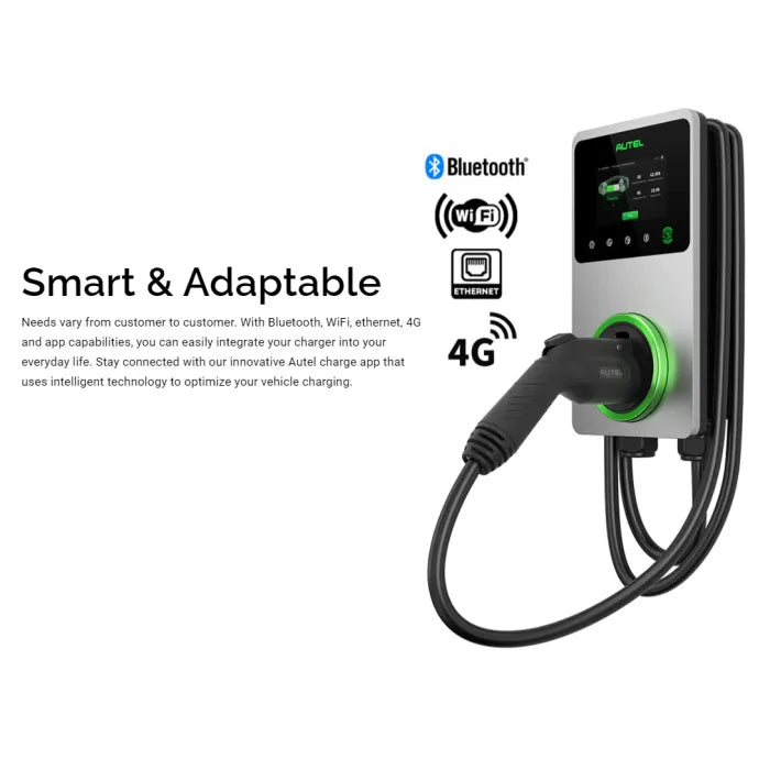 Autel MC40AP14S NEMA 14-50 Side Holster AC Wallbox Home, Level 2 Electric Vehicle Charger