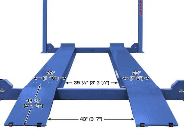 Atlas Platinum PVL14 ALI Certified Commercial Four Post Lift