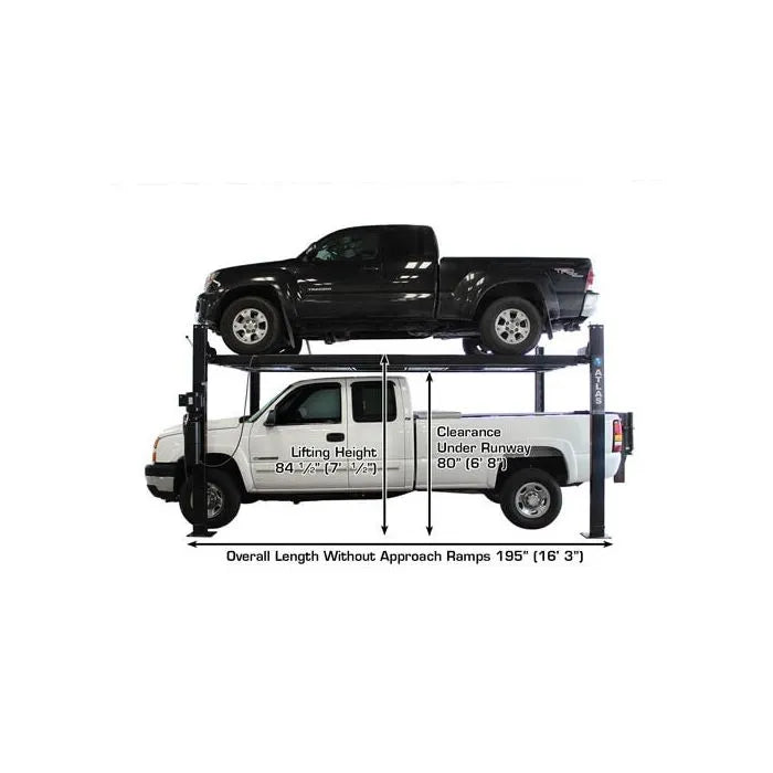 Atlas Garage Pro 8000EXT-L Four Post Lift Specifications