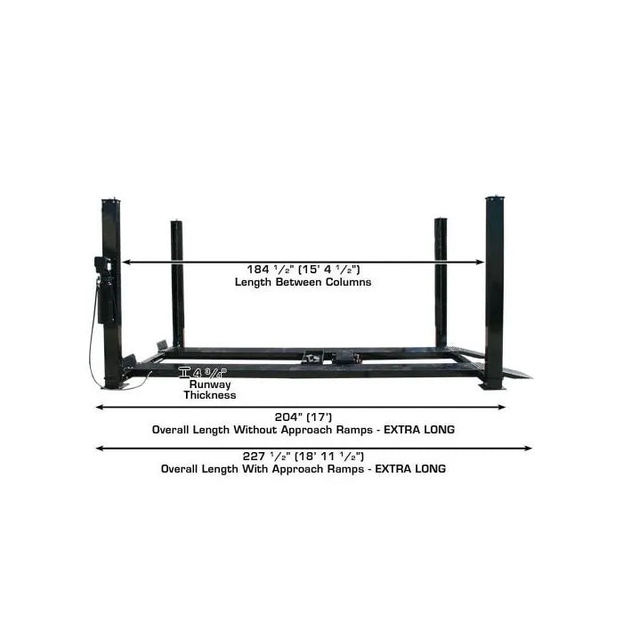 Atlas Garage Pro 9000 Four Post Lift Specifications